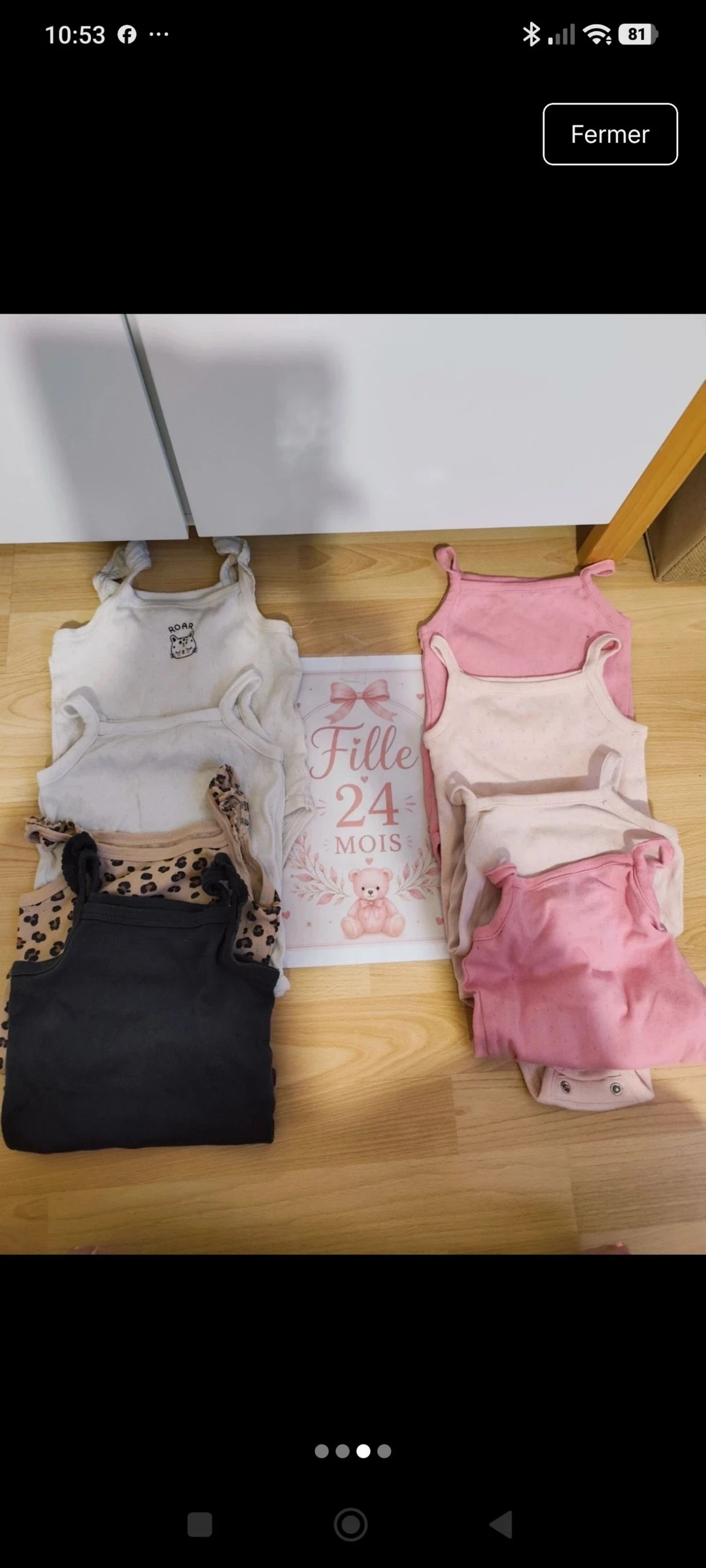 Lot of Kiabi suspenders bodys 24 months – photo 2